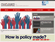 Tablet Screenshot of civicsource.org